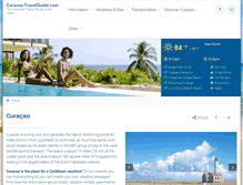 Tablet Screenshot of curacao-travelguide.com